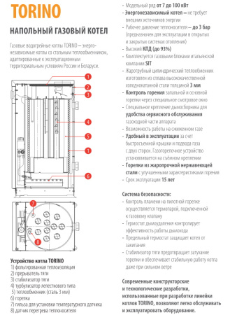 Котёл газовый Ferroli Torino 80 0QN015YA