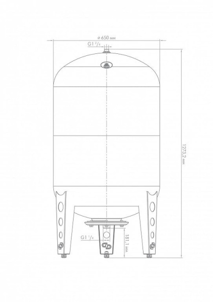 Гидроаккумулятор для водоснабжения Джилекс В 300 л. 7301