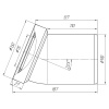 Труба фановая Ø110х22,5° АНИ пласт W2220