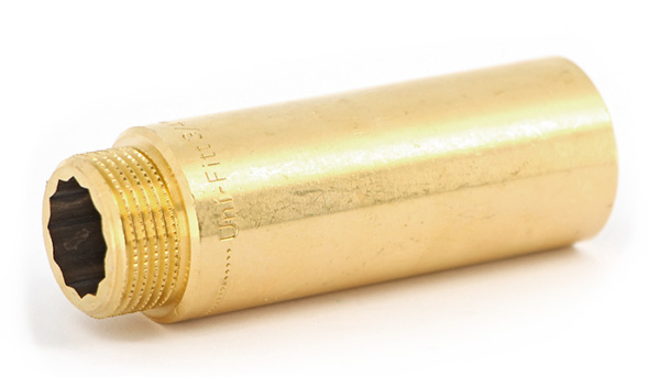 Удлинитель латунный внутренняя/НАРУЖНАЯ резьба ВН 3/4"х20 мм Uni-Fitt 657G3020