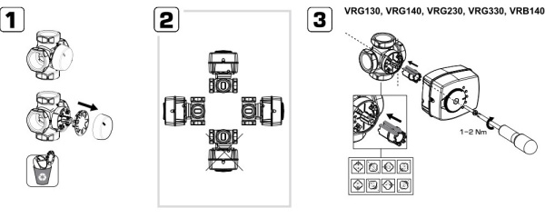Привод смесительного клапана Tech STZ-120T