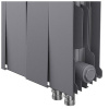Радиатор отопления Royal Thermo PianoForte 200 Silver Satin VDR (Серебристый) 20 секций биметаллический нижнее правое подключение НС-1346030