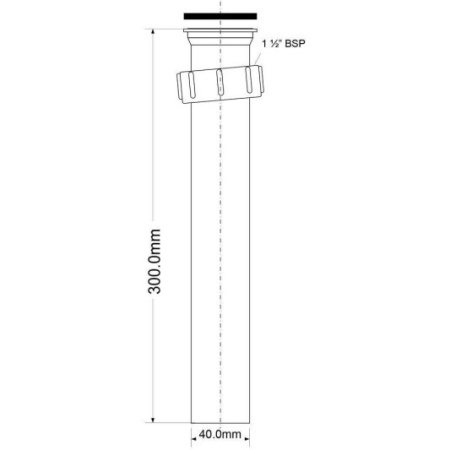 Вставка (11/2"«мама»х Дн=40мм) McAlpine (МакАлпайн)