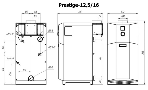 Котёл газовый Лемакс Prestige-12,5 150237