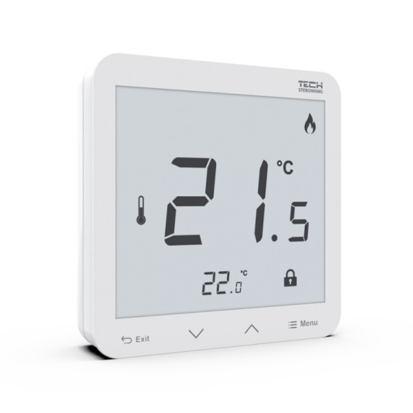 Терморегулятор беспроводной комнатный c датчиком влажности ST-R-8 PLUS Tech программируемый серия 4/8/9/X