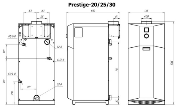 Котёл газовый Лемакс Prestige-25 150243