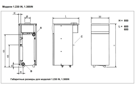 Котёл газовый Baxi Slim 1.300 iN WSB43130347-