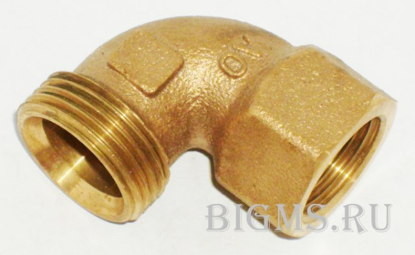 Угол перех. 3/4"ЕКх3/4"вн Бронза Oventrop