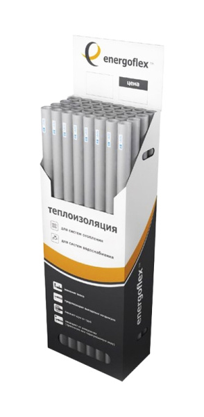 Утеплитель для труб Ø22 серый Energoflex Super (отрезок 2м)цена за 1м