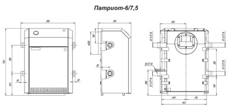 Котёл газовый Лемакс Патриот-6 без системы дымоудоления 105846