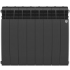 Радиаторы Royal Thermo BiLiner 500 Noir Sable биметаллические, чёрные боковое подключение