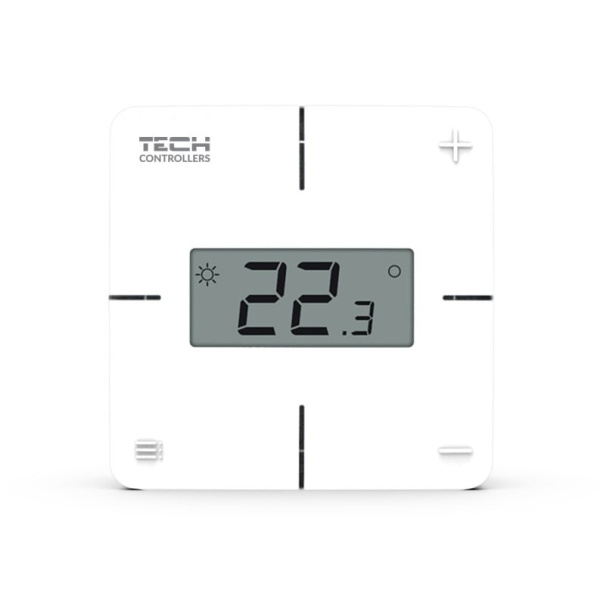 Терморегулятор с RS ПРОВОДНОЙ двухпоз. ST-R-X програм. Tech серия X/12 встр. датчик