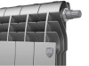 Радиаторы Royal Thermo BiLiner 500 Silver Satin VR биметаллические, серебристые нижнее правое подключение