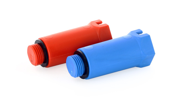 Заглушка НАР. 1/2" с прокладкой (красная) Uni-Fitt 608R2000