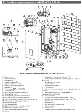 Котёл электрический Zota MK-X 6 ZM3468426006