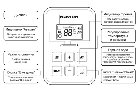 Котёл электрический настенный Navien EQB 15HW PEQB0015LH001
