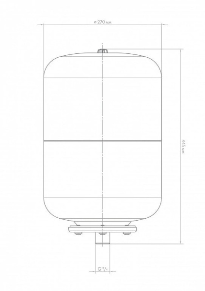 Бак расширительный для отопления Джилекс 24 л. 7724
